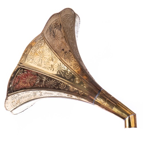 Grammophon trichter messing - trichter,