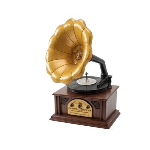 Trichtergrammophon dekorativ - trichtergrammophon,