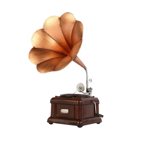 Grammophon mit trichter - grammophon,