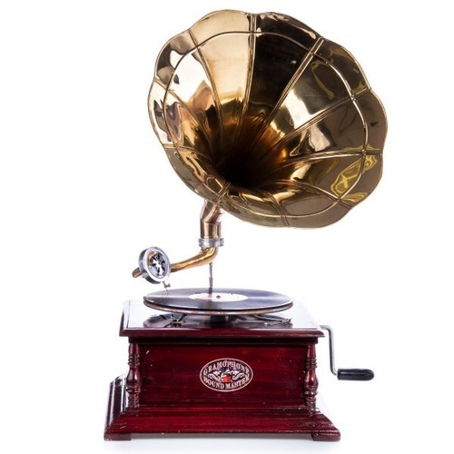 Grammophon viereckig mit