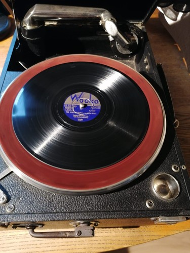 Koffer grammophon columbia - grammophon, 2
