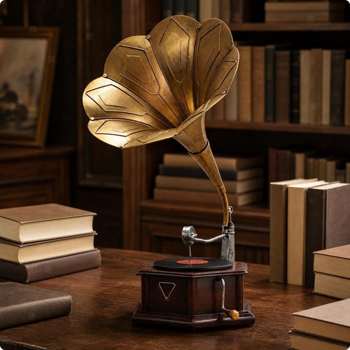 Grammophon modell ornament mit - grammophon-modell-ornament,