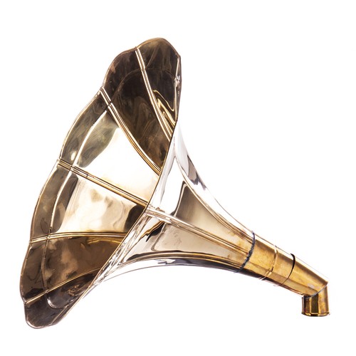 Trichter grammophon horn - horn, gold